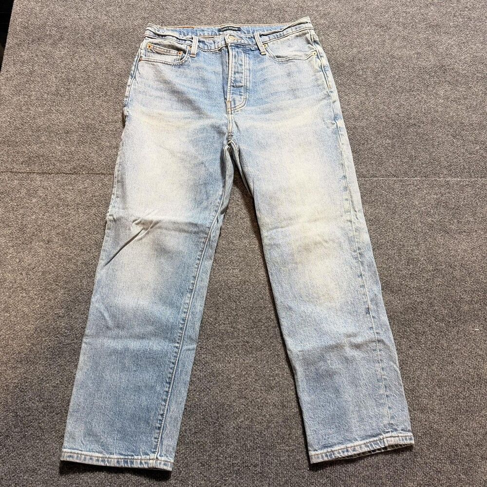 Lucky Brand Jeans Womens 10/30 Blue Light Wash High Rise Relaxed Straight Denim